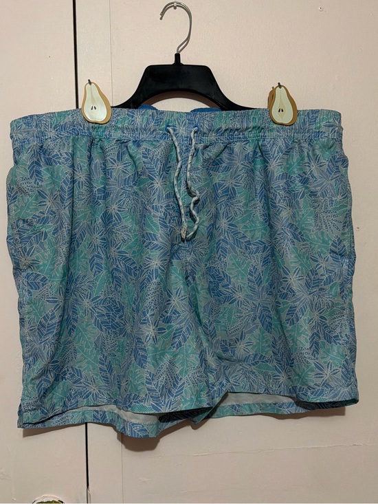 Goodfellow & Co Other - Goodfellow & Co Blue and Green Leaf Print Swim Shorts